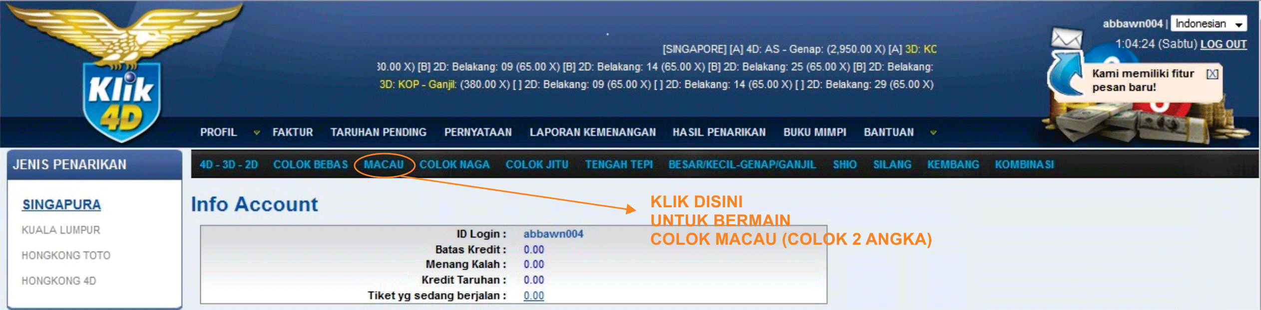 Bermain Colok Macau